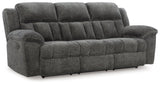 Frohn Graphite Manual Reclining Sofa by Ashley at Eve Furniture