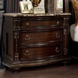 Fromberg Brown Cherry 5-Piece Queen Bedroom Set by Furniture of America at Eve Furniture