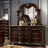 Fromberg Brown Cherry 5-Piece Queen Bedroom Set by Furniture of America at Eve Furniture