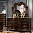 Fromberg Brown Cherry Dresser by Furniture of America at Eve Furniture