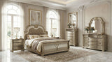 Fromberg Gold Champagne 5-Piece Queen Bedroom Set by Furniture of America at Eve Furniture