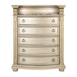 Fromberg Gold Champagne Chest w/Marble Insert by Furniture of America at Eve Furniture