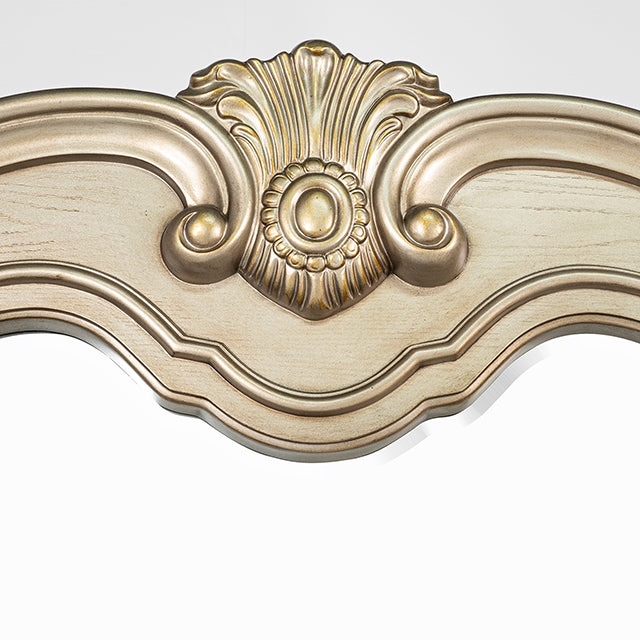 Fromberg Gold Champagne Dresser w/ Marble Top by Furniture of America at Eve Furniture