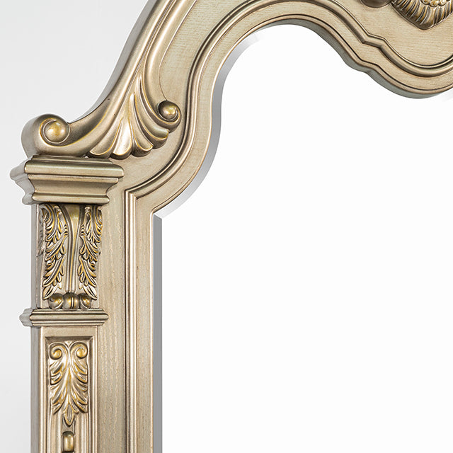Fromberg Gold Champagne Dresser w/ Marble Top by Furniture of America at Eve Furniture