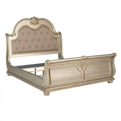 Fromberg Gold Champagne Queen Bed by Furniture of America at Eve Furniture