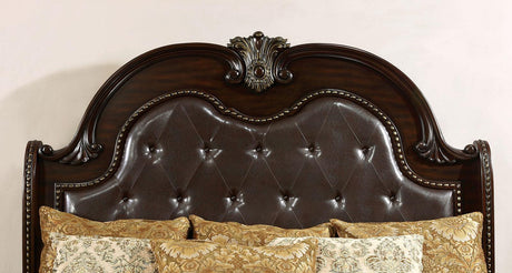 Fromberg Brown Cherry Queen Bed by Furniture of America at Eve Furniture