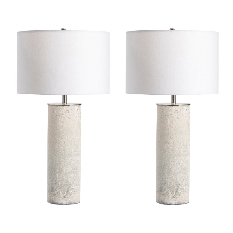 Frost White Table Lamp (Set of 2) by Crestview at Eve Furniture