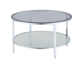 Frostine Round Cocktail Table by Steve Silver at Eve Furniture