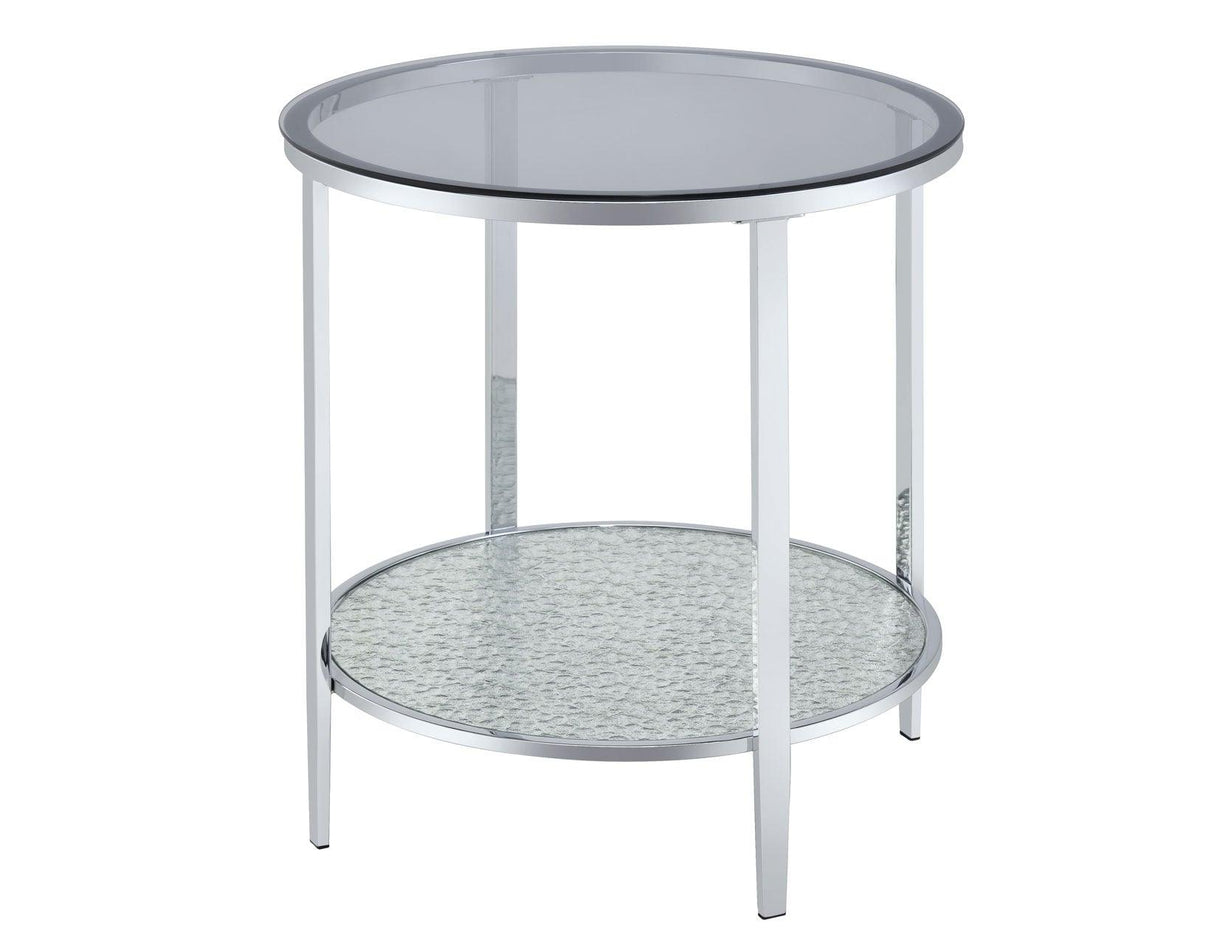 Frostine Round End Table by Steve Silver at Eve Furniture