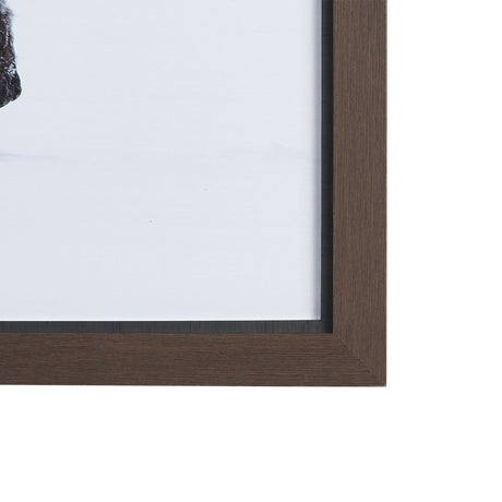 Frozen Trek by Mercana Studio a Hand Embellished Textured Framed Photo Art Print Matted under Glass by Mercana at Eve Furniture