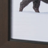 Frozen Trek by Mercana Studio a Hand Embellished Textured Framed Photo Art Print Matted under Glass by Mercana at Eve Furniture