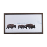 Frozen Trek by Mercana Studio a Hand Embellished Textured Framed Photo Art Print Matted under Glass by Mercana at Eve Furniture