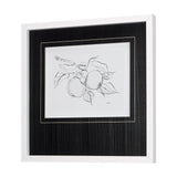 Fruit Sketch Apple by Mercana Studio a Hand Embellished Textured Framed Art Print Matted under Glass by Mercana at Eve Furniture