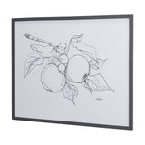 Fruit Sketch Apple by Mercana Studio a Hand Embellished Textured Framed Art Print by Mercana at Eve Furniture
