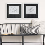 Fruit Sketch Pear by Mercana Studio a Hand Embellished Textured Framed Art Print Matted under Glass by Mercana at Eve Furniture