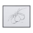 Fruit Sketch Pear by Mercana Studio a Hand Embellished Textured Framed Art Print by Mercana at Eve Furniture