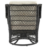 Fruttuo Patio 2-Person Seating Group with End Table with Cream Cushions by Manhattan Comfort at Eve Furniture