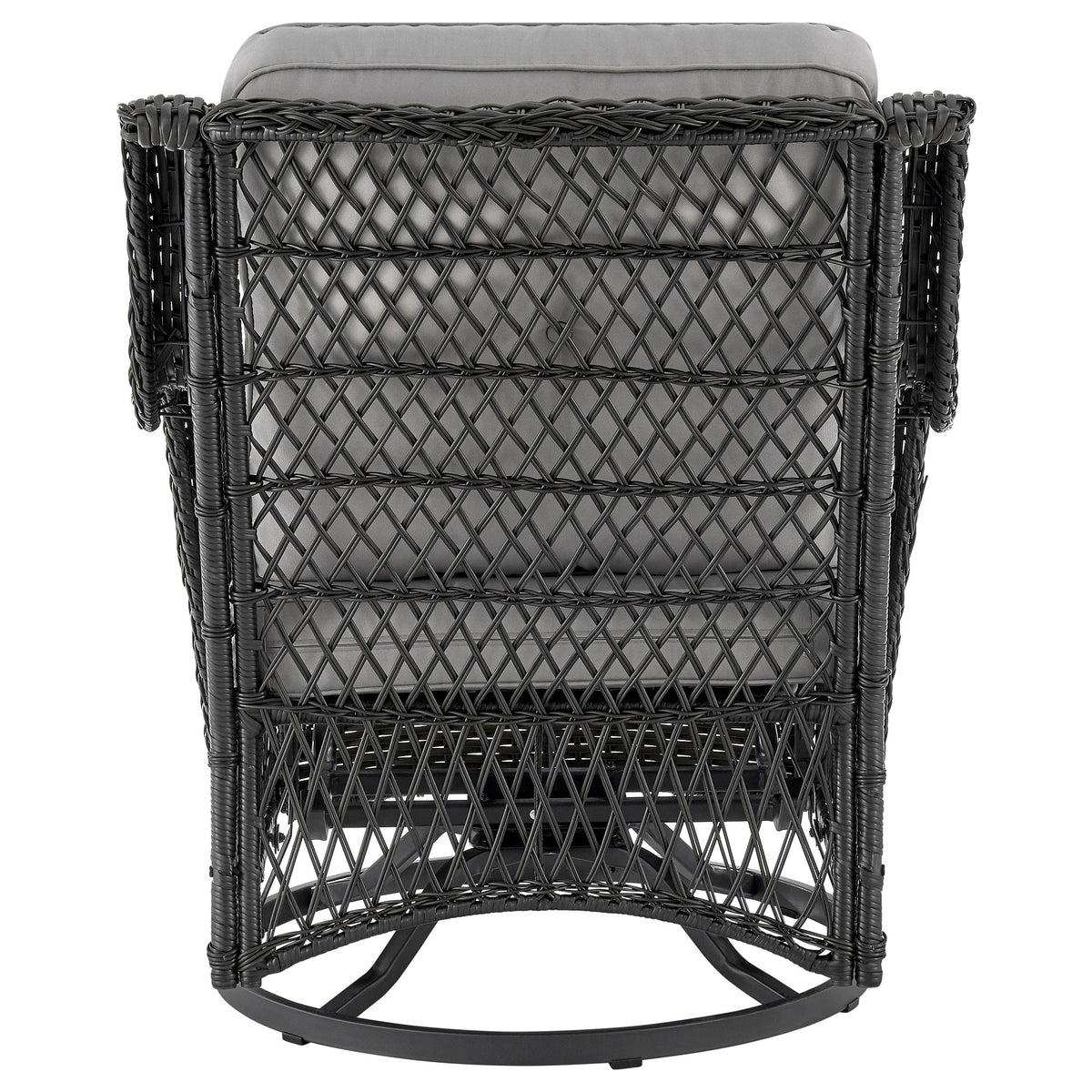 Fruttuo Patio 2-Person Seating Group with End Table with Grey Cushions by Manhattan Comfort at Eve Furniture