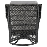 Fruttuo Patio 2-Person Seating Group with End Table with Grey Cushions by Manhattan Comfort at Eve Furniture