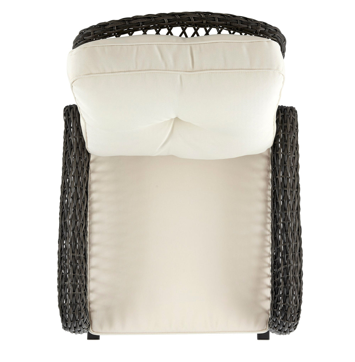 Fruttuo Patio Rocking Chair with Cream Cushions by Manhattan Comfort at Eve Furniture