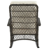 Fruttuo Patio Rocking Chair with Cream Cushions by Manhattan Comfort at Eve Furniture