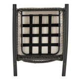 Fruttuo Patio Rocking Chair with Cream Cushions by Manhattan Comfort at Eve Furniture