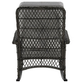 Fruttuo Patio Rocking Chair with Grey Cushions by Manhattan Comfort at Eve Furniture