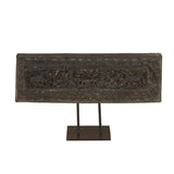 Tribal 20" Carved Wood Panel on Iron Stand by Home Trends & Design at Eve Furniture