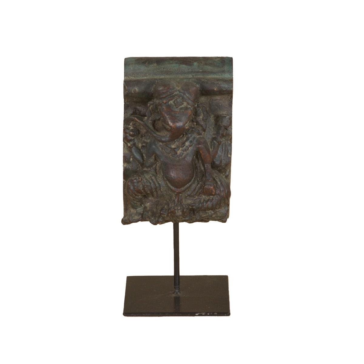 Carved Wooden Ganesha on Iron Stand by Home Trends & Design at Eve Furniture