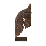 Wooden Horse Head on Iron Stand by Home Trends & Design at Eve Furniture