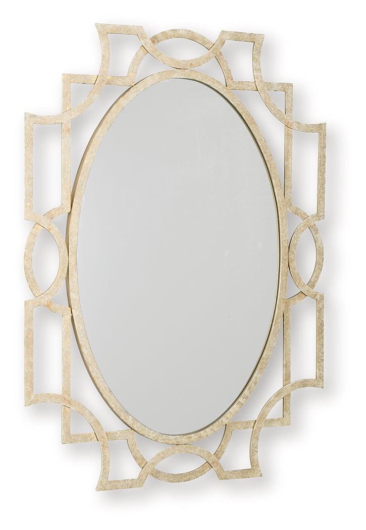 Fulkmore Antique Gold Finish Accent Mirror by Ashley at Eve Furniture
