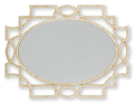 Fulkmore Antique Gold Finish Accent Mirror by Ashley at Eve Furniture