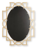 Fulkmore Antique Gold Finish Accent Mirror by Ashley at Eve Furniture