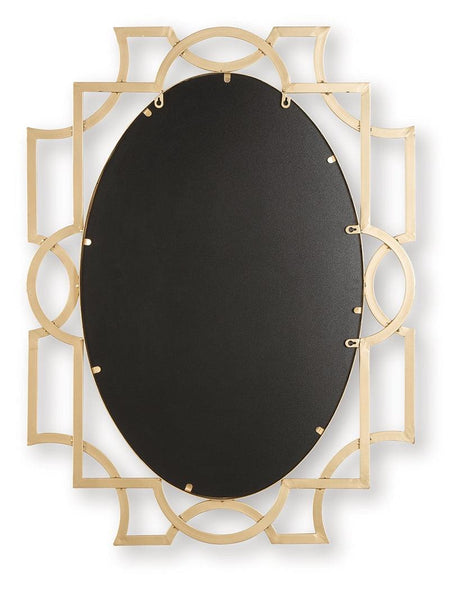 Fulkmore Antique Gold Finish Accent Mirror by Ashley at Eve Furniture