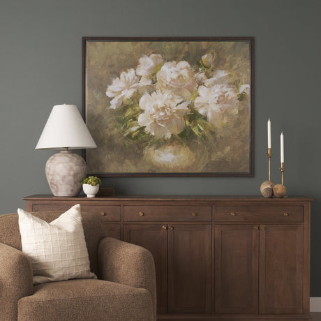 Full Bloom by Mercana Studio Hand-Embellished Textured Framed Canvas Artwork by Mercana at Eve Furniture