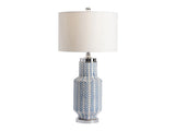 Fullbright Blue/White Table Lamp by Crestview at Eve Furniture