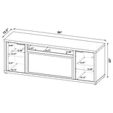 Fuller Mango 60-inch 2-Door TV Stand Fireplace Media Console by Coaster at Eve Furniture