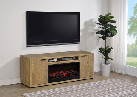 Fuller Mango 60-inch 2-Door TV Stand Fireplace Media Console by Coaster at Eve Furniture