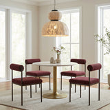 Fullerton White & Gold Dining Table by Zuomod at Eve Furniture
