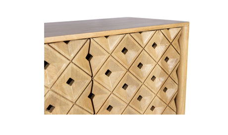 Fulton 4 Door Sideboard Natural by Moe's Home at Eve Furniture