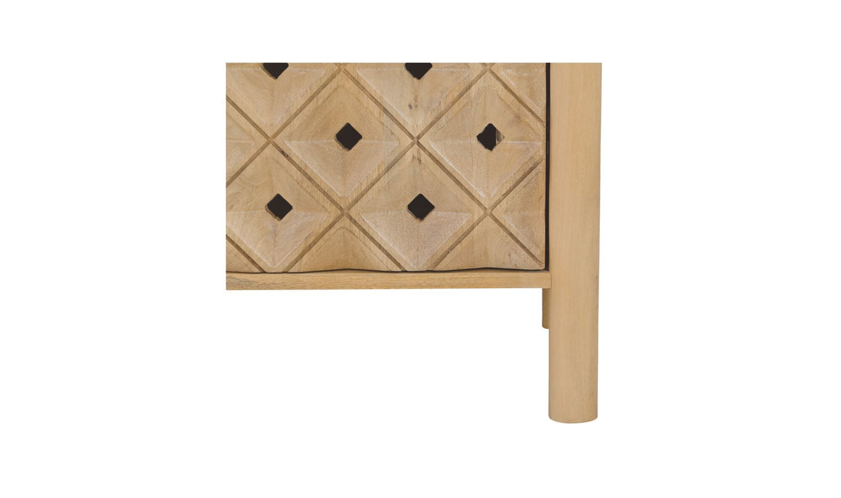 Fulton 4 Door Sideboard Natural by Moe's Home at Eve Furniture