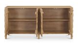 Fulton 4 Door Sideboard Natural by Moe's Home at Eve Furniture