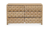 Fulton 6 Drawer Dresser Natural by Moe's Home at Eve Furniture