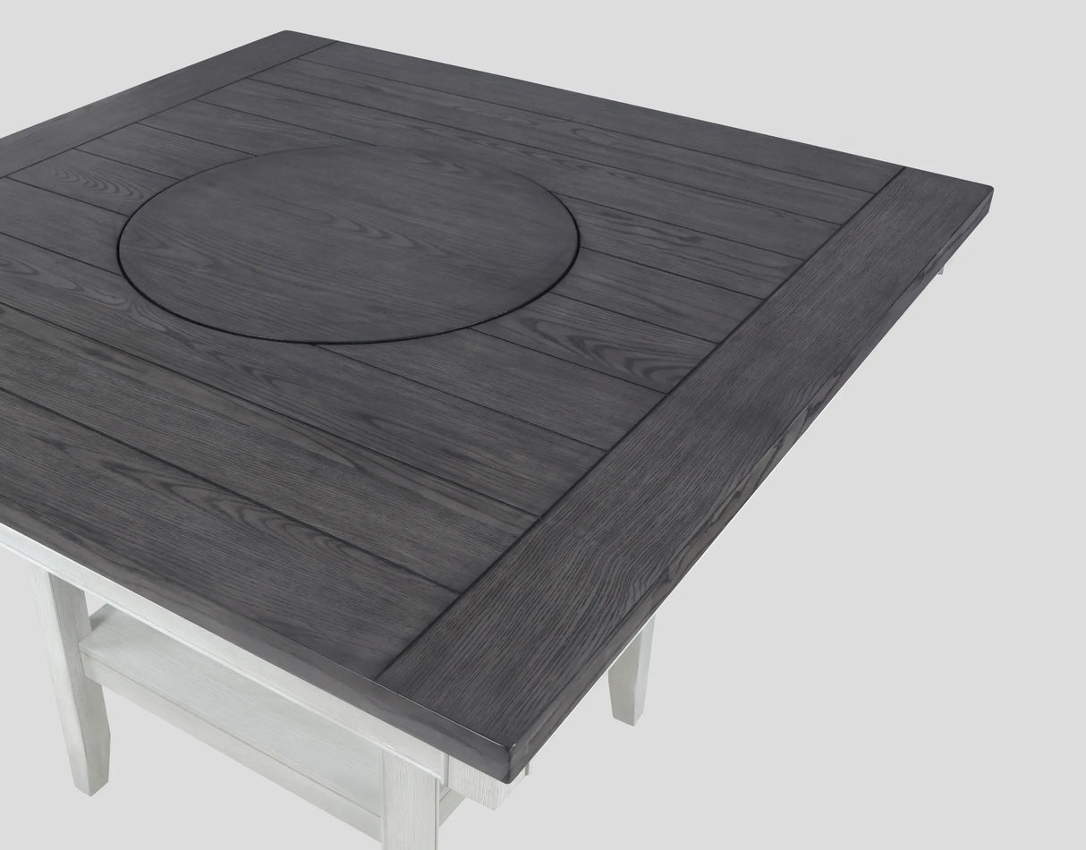 Fulton Chalk and White Counter Height Dining Set by Crown Mark at Eve Furniture