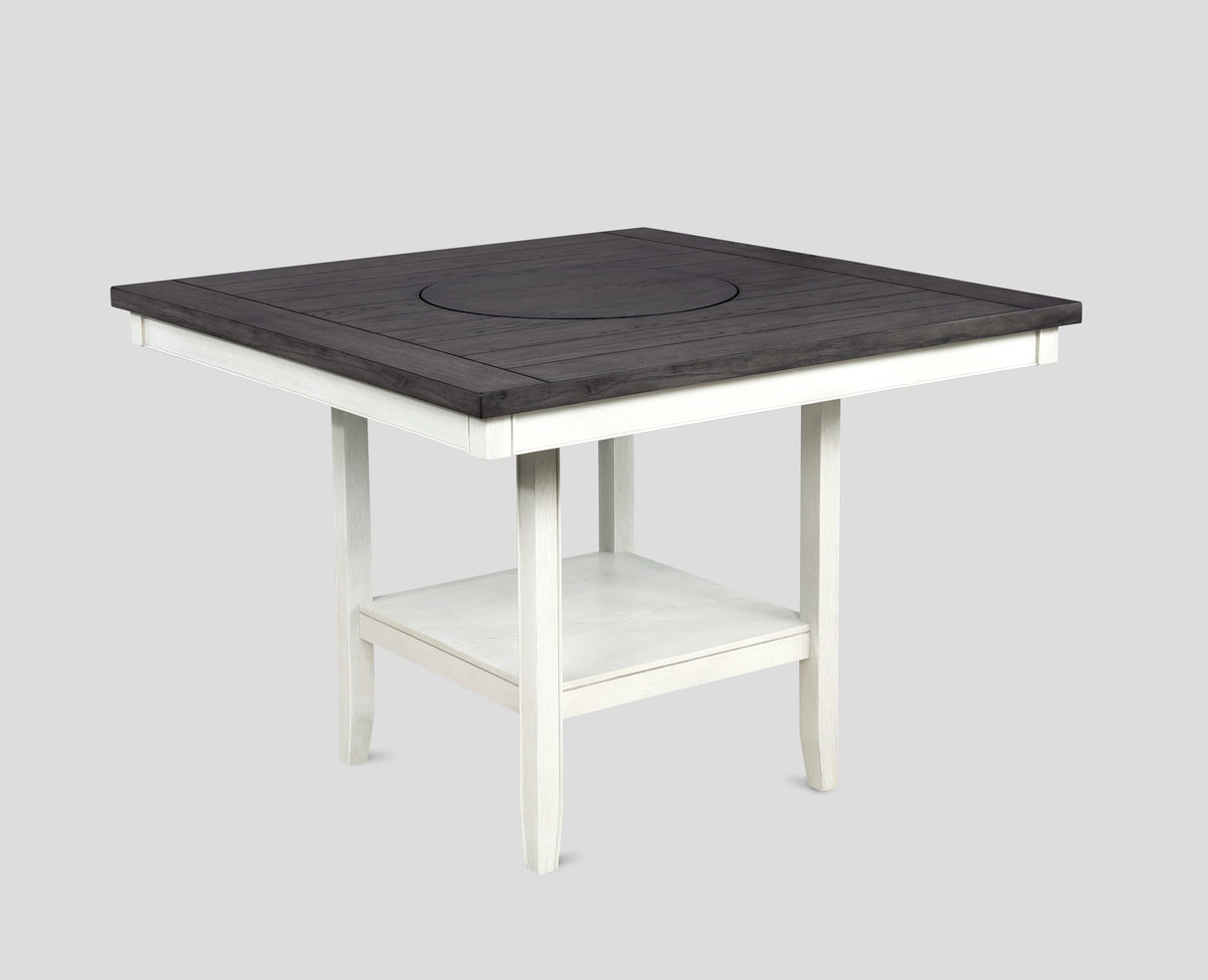 Fulton Chalk and White Counter Height Dining Set by Crown Mark at Eve Furniture