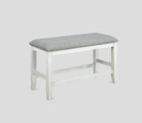 Fulton Chalk and White Counter Height Dining Set by Crown Mark at Eve Furniture