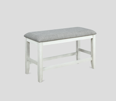 Fulton Chalk and White Counter Height Dining Set by Crown Mark at Eve Furniture