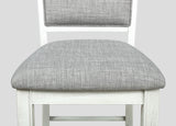 Fulton Chalk and White Counter Height Dining Set by Crown Mark at Eve Furniture