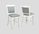 Fulton Chalk and White Counter Height Dining Set by Crown Mark at Eve Furniture
