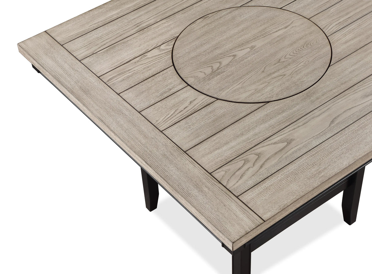 Fulton Charcoal and Light Gray Counter Hight Table by Crown Mark at Eve Furniture